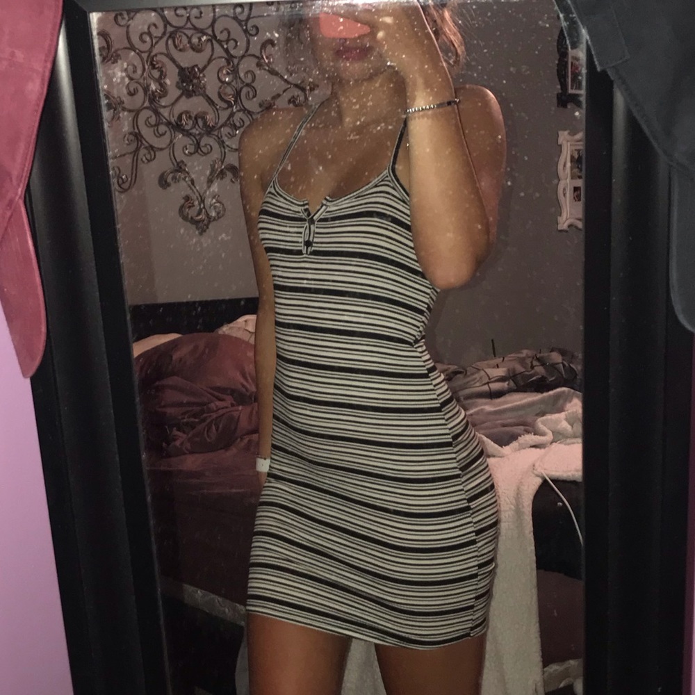Striped Fitted Dress